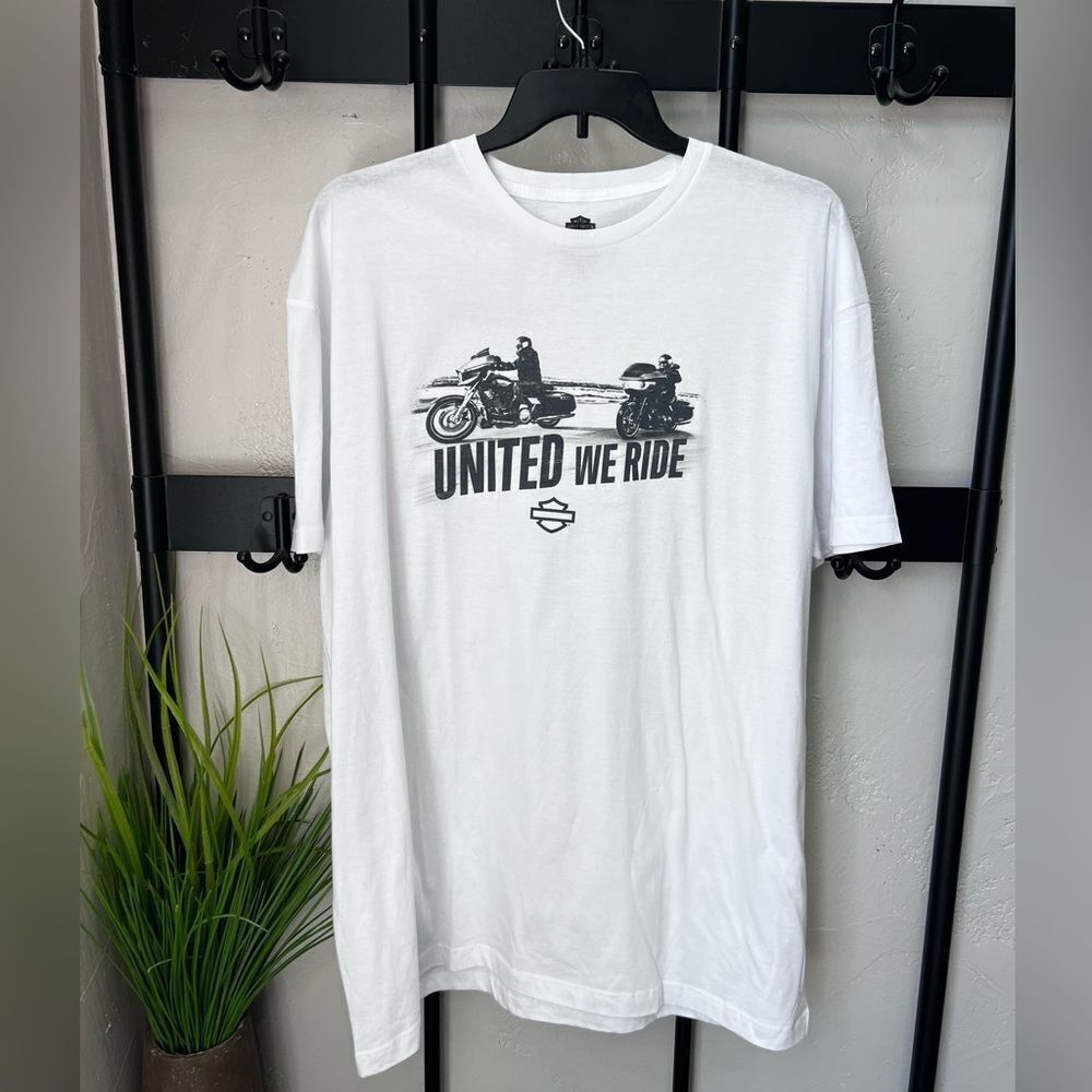 Harley-Davidson White Cotton T-Shirt Size 2X - Picture 6 of 11